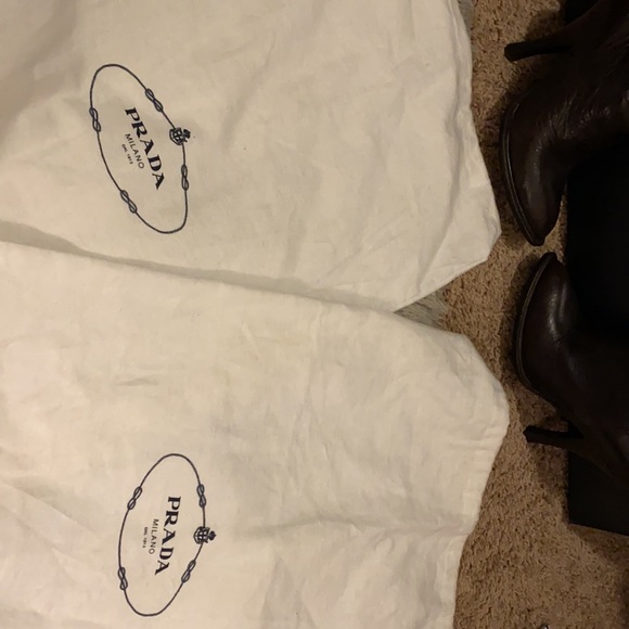 Prada heeled scrunch boots. - Picture 12 of 12